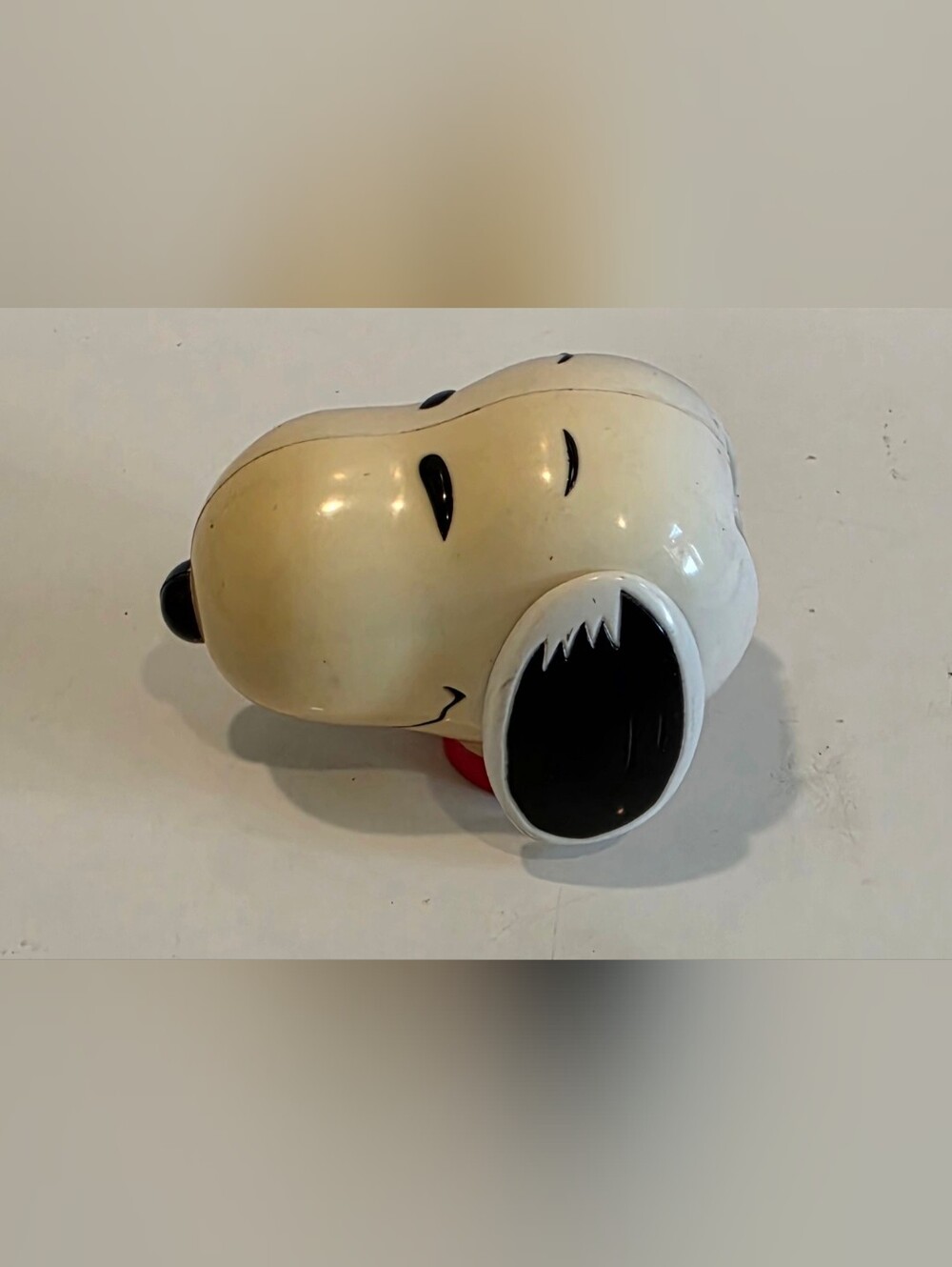 Vintage Peanuts Snoopy Head Comic Strip Slide Viewer Toy - White and Black